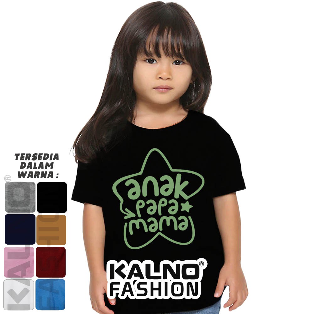 Baju Anak Print bintang anak mama papa 313 - Anak Anak Umur 1 -  7 Tahun Ukuran S M L XL Bahan polys