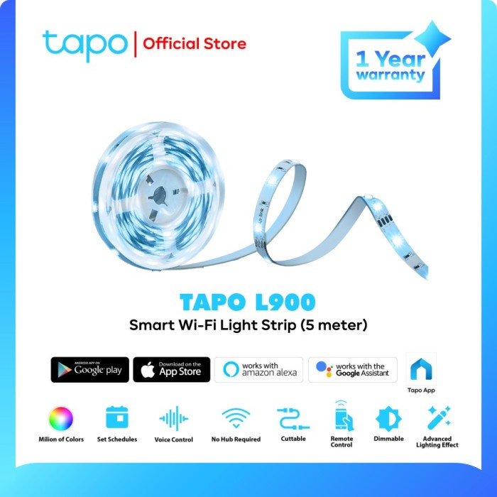 TP-LINK TAPO L900-5 - Smart Wi-Fi Light Strip (5 meter)