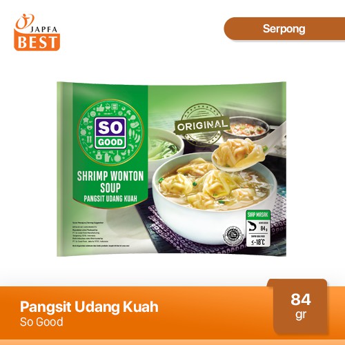 Pangsit Udang Kuah / Shrimp Wonton Soup So Good 84 gr