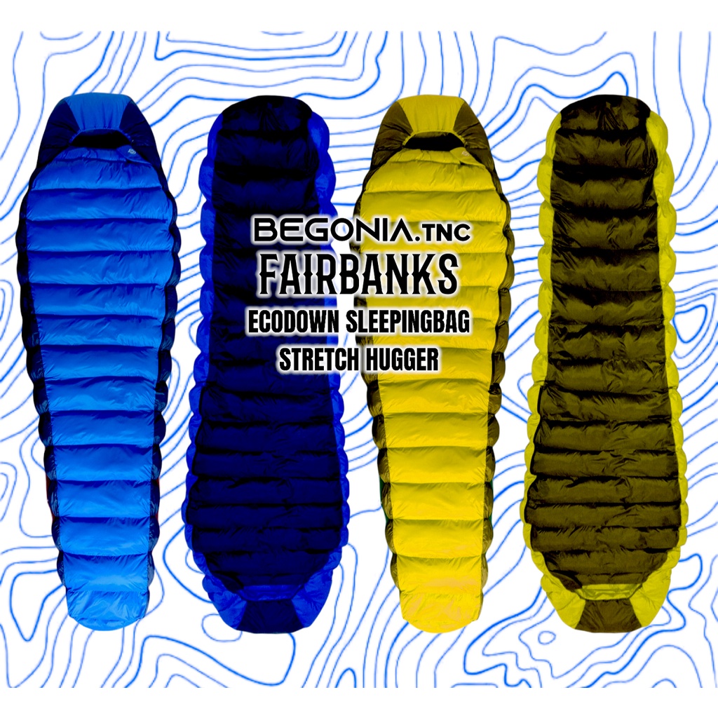 Sleeping Bag Begonia Fairbanks Ecodown Stretch Hugger