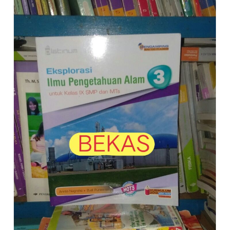 Jual Eksplorasi Ilmu Alam IPA Kelas 9 IX 3 SMP Platinum Tiga Serangkai ...