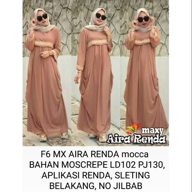 Maxi aira renda/gamis aira modern