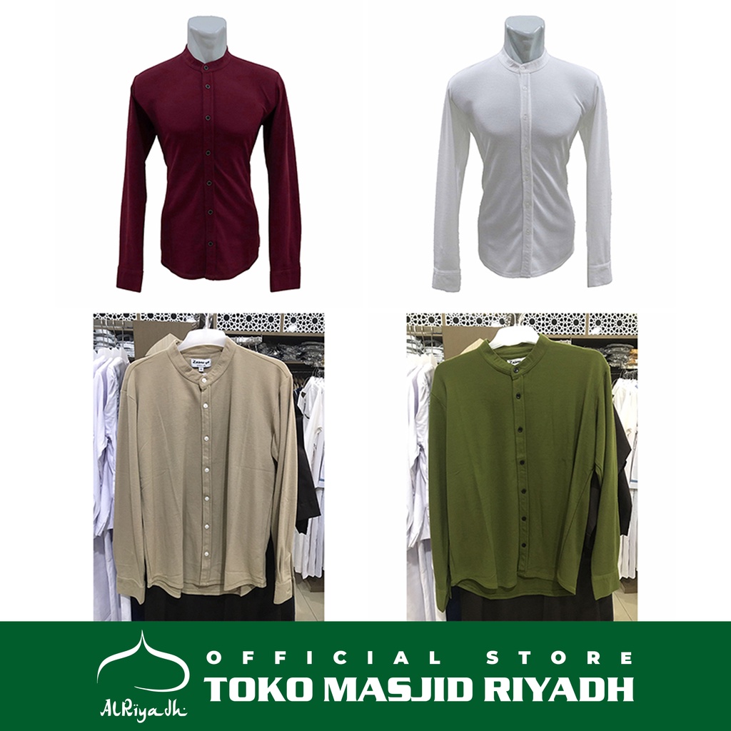 Baju Koko Kaos ZAWEEYA Polos Putih Warna Ukuran Jumbo