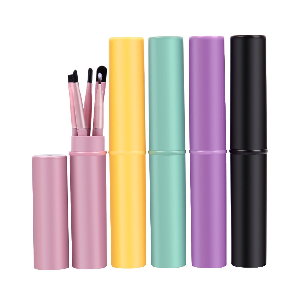 5pcs / Set Brush Makeup Portable Untuk Eyeshadow