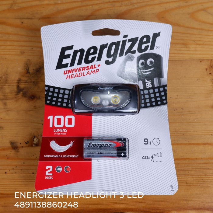Senter Kepala Camping Headlamp Energizer 3 Led New Termurah