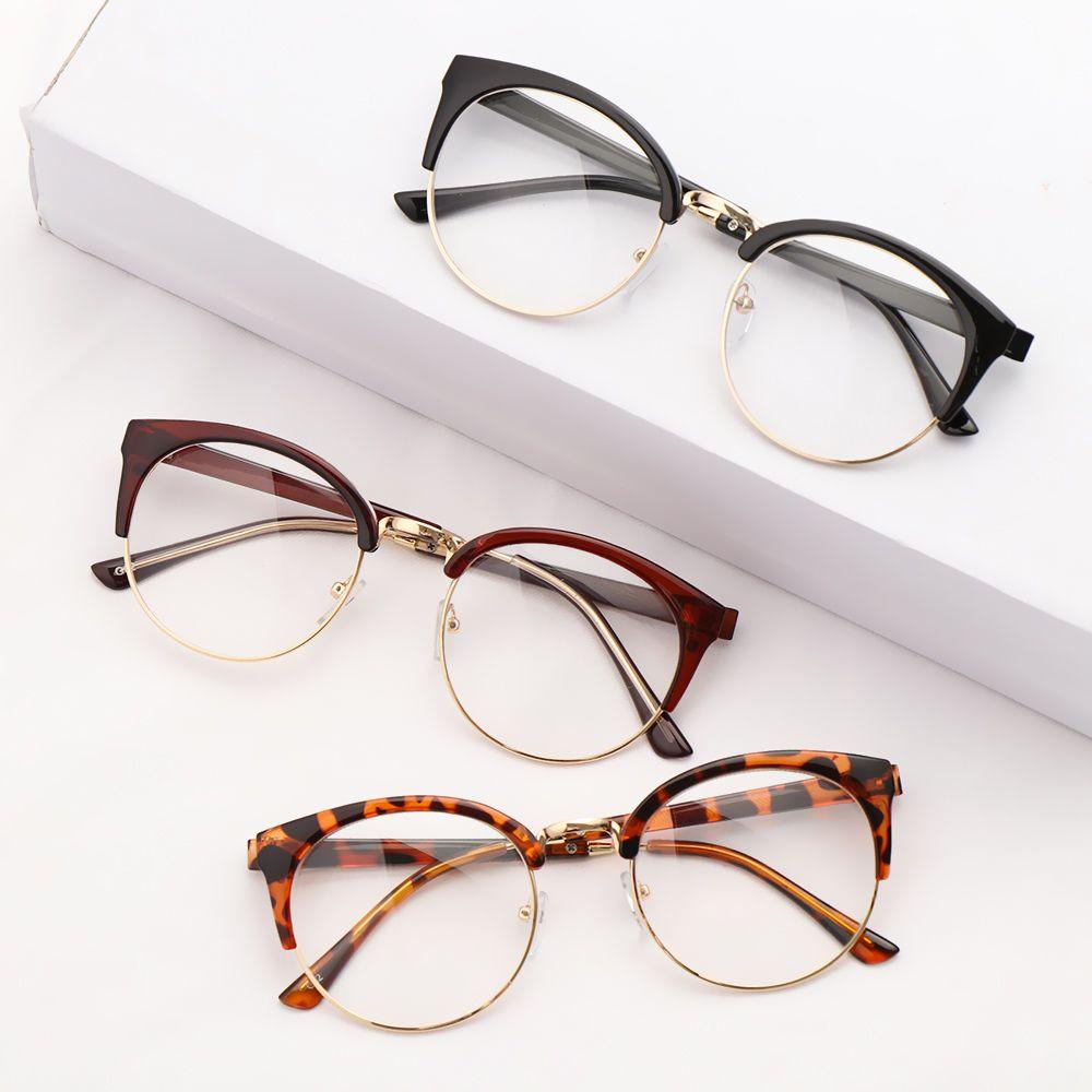 Lily Kacamata Optik Komputer Lensa Bening Vintage Eyeglasses