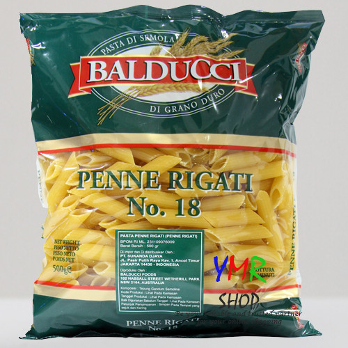 Balducci Pasta Penne Rigati No. 18 500Gr Instant Siap Saji