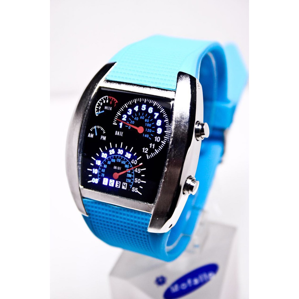 JAM TANGAN ORIGINAL LED SPEEDOMETER TVG