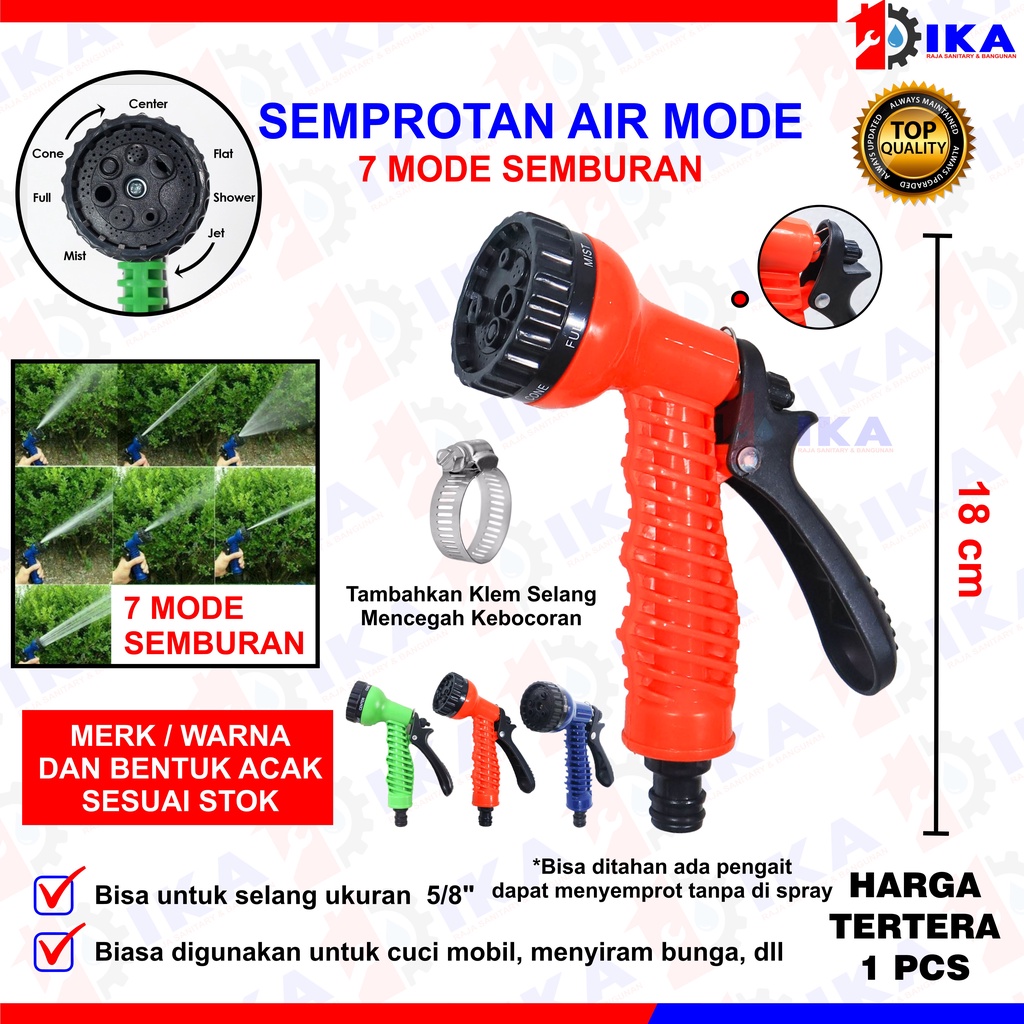 Semprotan air/ hose nozzle/ semprotan taman/ pistol semprotan tembak Air Taman Kebun l Hose Nozle l Model Pistol