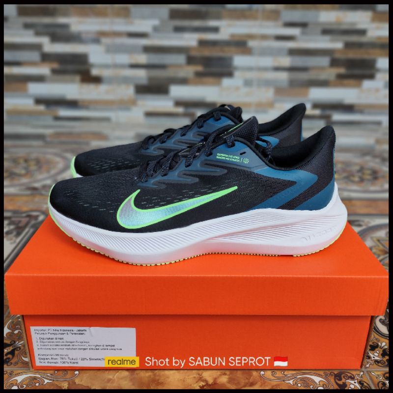 Nike Zoom Winflo 7 Sepatu Running Lari Original