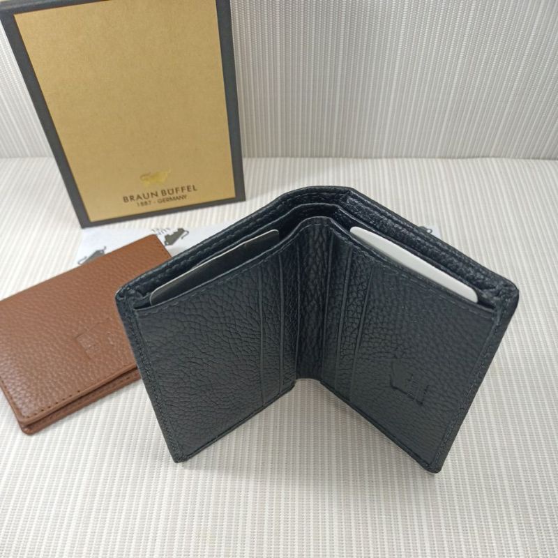 Card holder / Dompet kartu Braun kulit sapi asli + box