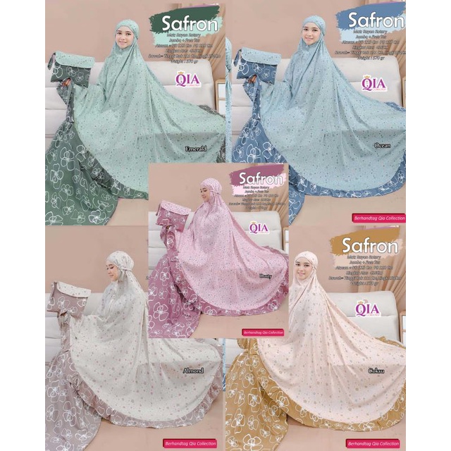 MUKENA SAFRON ORIGINAL BY QIA COLLECTION