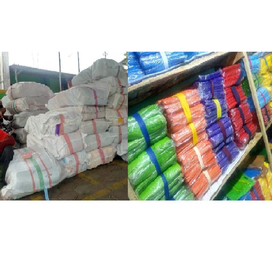 

Import Terlaris 1 Lusin isi 12 Tas Kain Spunbond / Goodie Bag Tali Ukuran M = 30x40 cm Kantong Bingk
