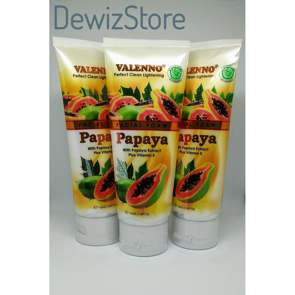 VALENNO FACIAL FOAM PAPAYA - 100ML