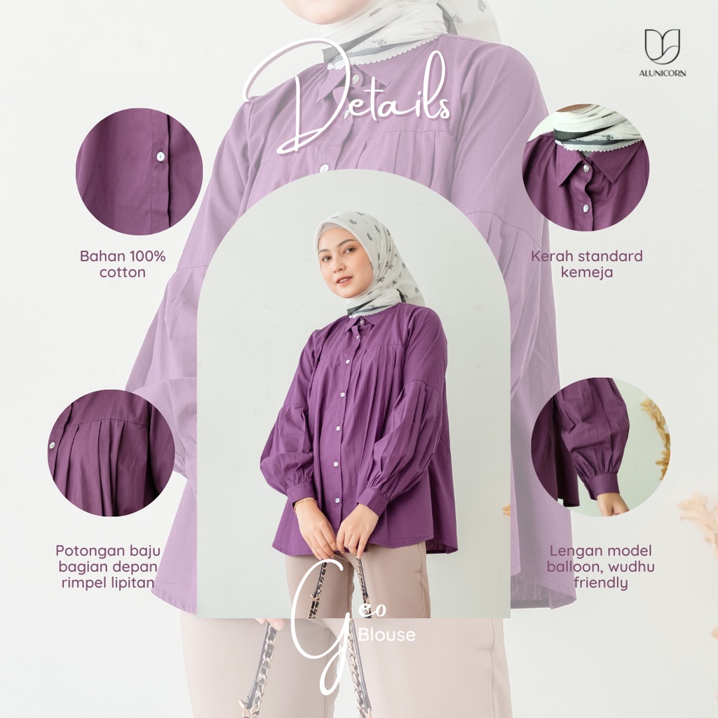 Alunicorn - Geo Blouse - Blouse Wanita-3