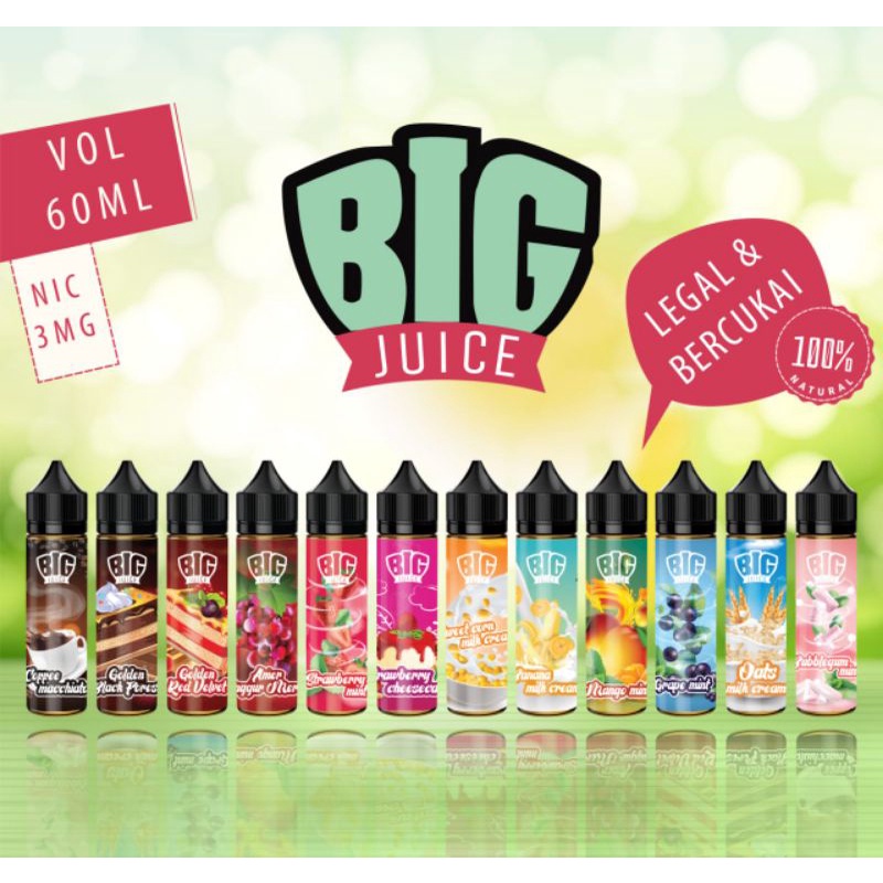 LIQUIDS 60ml LIQWID FREEBASE MURAHH NIC 3MG BIG JUICE