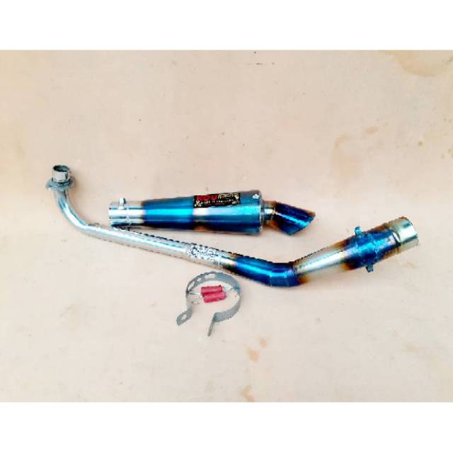 Knalpot Racing Kou Bluemoon Kidal Supra x Jupiter z Vega