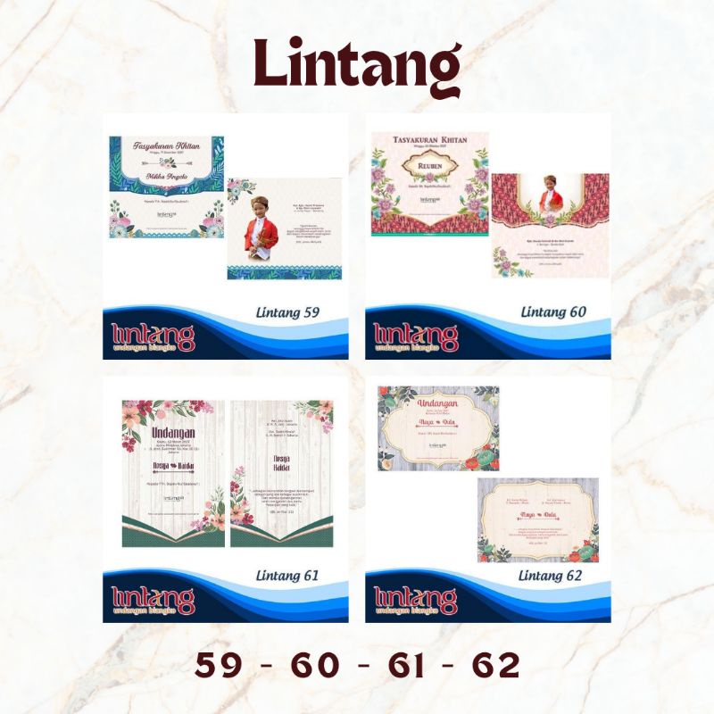 Blangko Undangan Lintang 59, 60, 61, 62