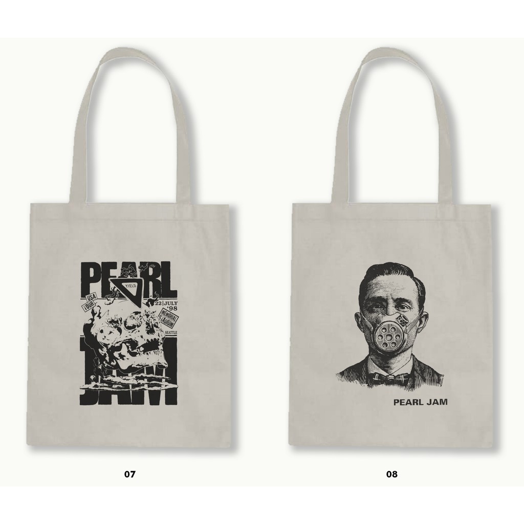 TOTE BAG BLACU - PEARL JAM/GRUNGE