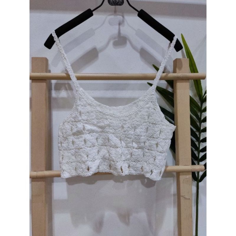 (Bisa COD) Elise Crochet Vest Rajut Import 23/Vest Rajut/Vest Import