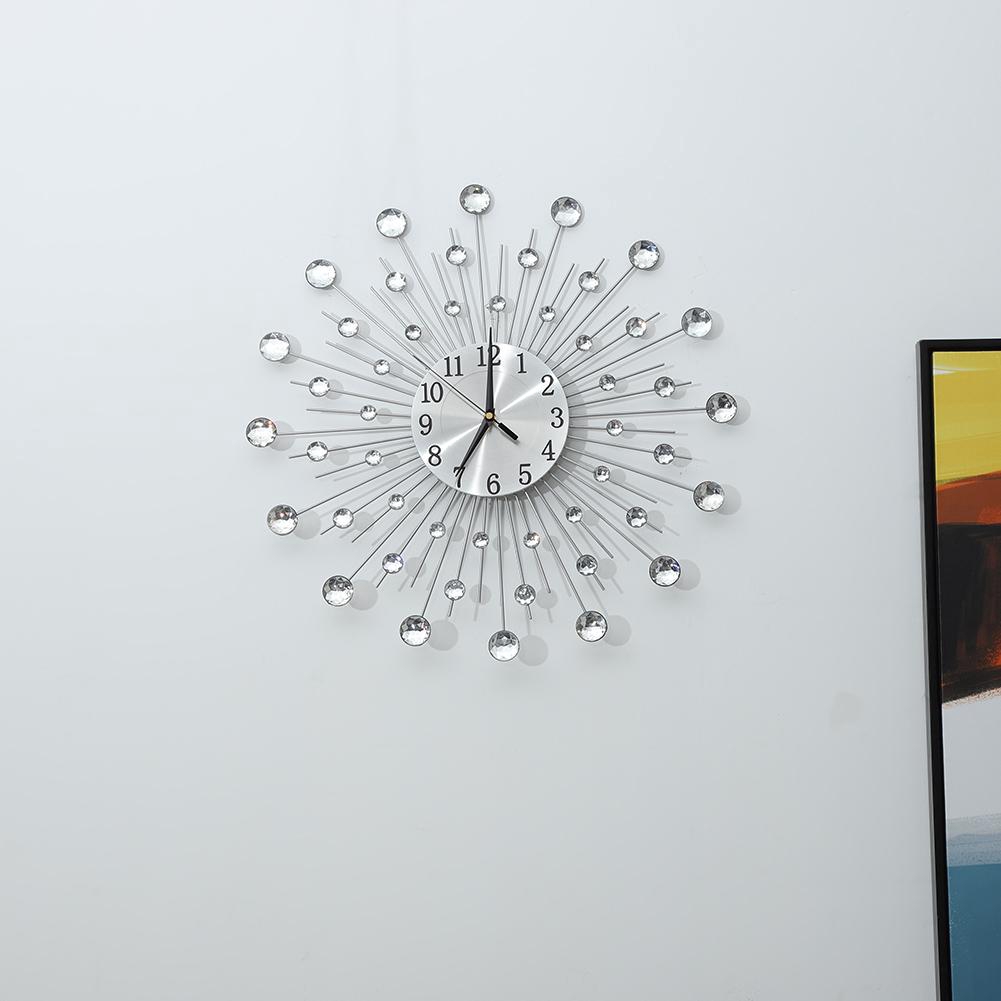Creative Iron Flower Shaped Wall Mounted Clock Rhinestone Hanging Wall Clock Shopee Indonesia Creative Iron Flower Shaped Wall Mounted Clock Rhinestone Hanging Wall Clock Shopee Indonesia