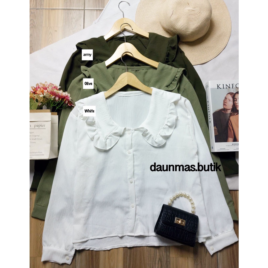 1KG MUAT 5PCS | AMYTA BLOUSE RUFFLE AIRFLOW CRINCLE HITS OOTD SELEBGRAM FASHION GROSIR WANITA TERMURAH