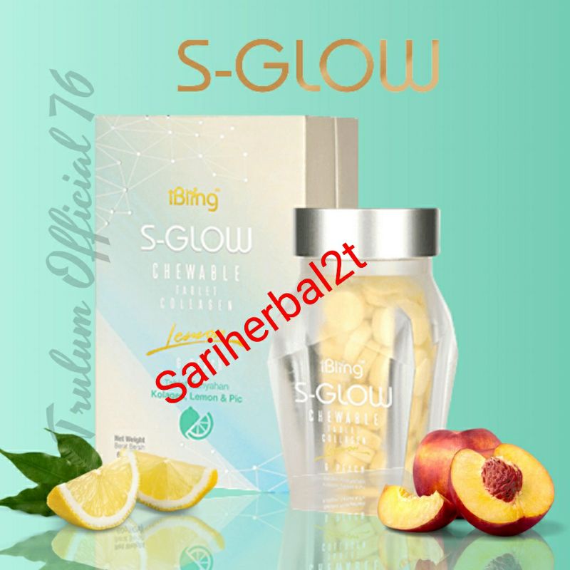 s glow collagen candy Suplement rambut Kuku Dan Kulit isi 40 tablet