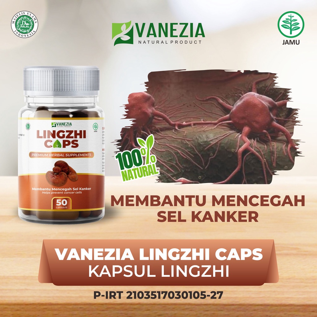 Kapsul ekstrak jamur lingzhi Membantu Menghambat Sel Tumor Kanker