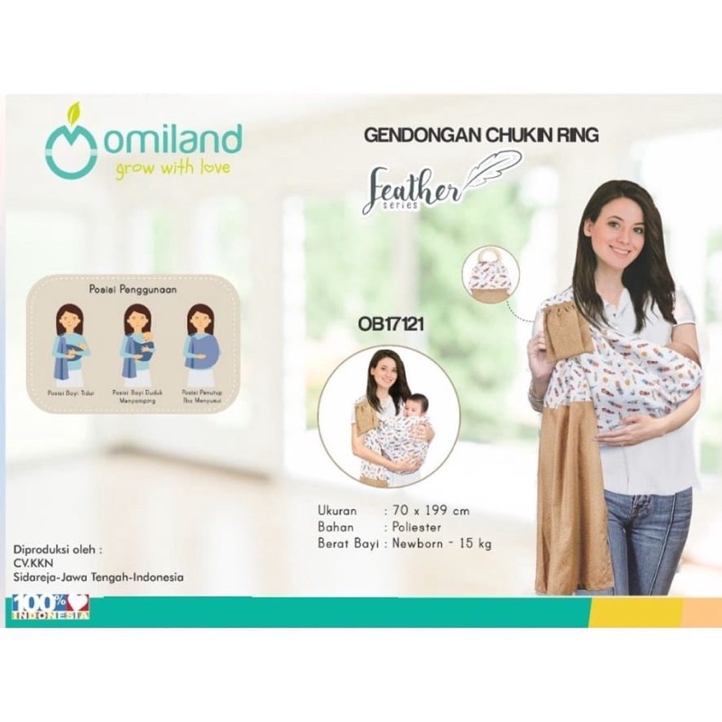 OMILAND GENDONGAN CHUKIN RING FEATHER SERIES OB17121