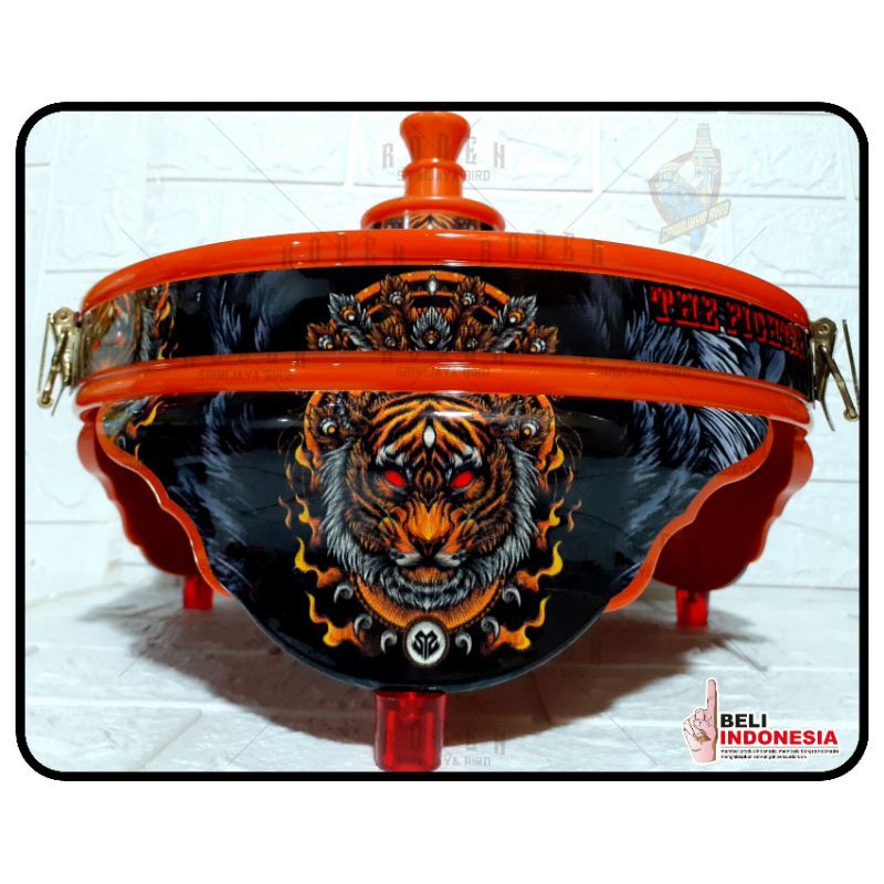 TEBOK LOVEBIRD PVC MOTIF TIGER THE FIGHTER lb love bird decal pernis gloss COD