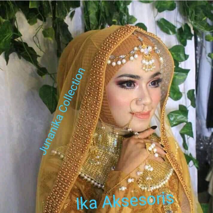 Slayer Mutiara/ Slayer Akad/ Hijab Pengantin/ Jilbab Pengantin