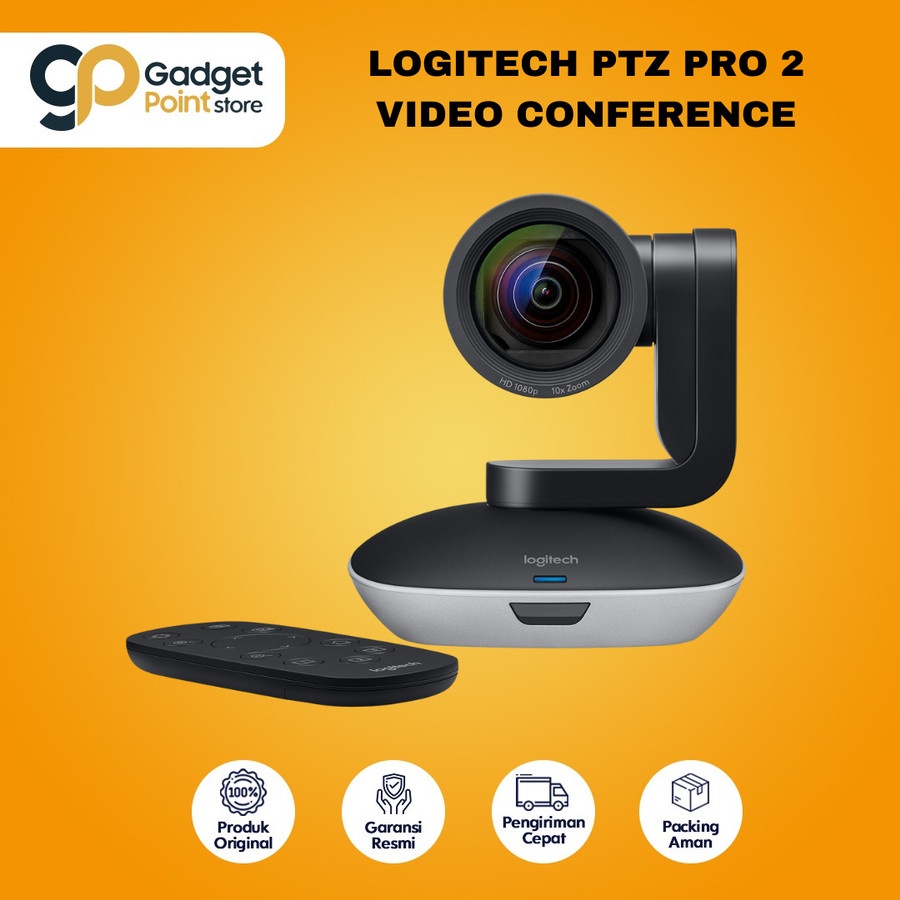 Logitech Camera PTZ Pro 2 Video Conference - Original Garansi 2 Tahun