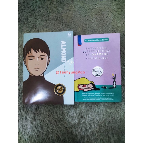 Preloved Novel BTS Almond dan I want to die but i want to eat tteokbokki