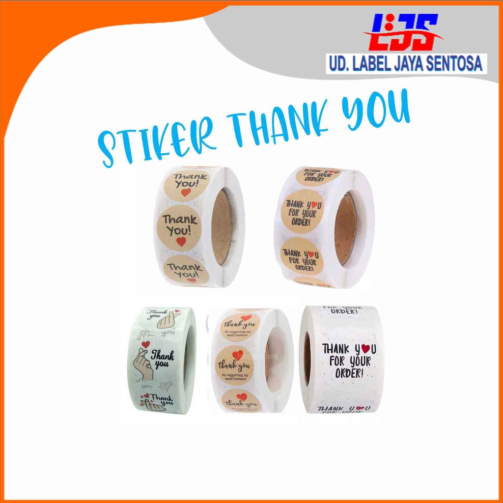 

Thanks u (min 100 pcs) ThankYou Stiker Tanks For Your Order Thank You Mini Label Jaya