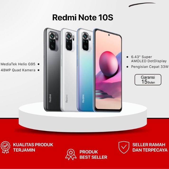 XIOMI REDMI NOTE 10S Ram 6GB