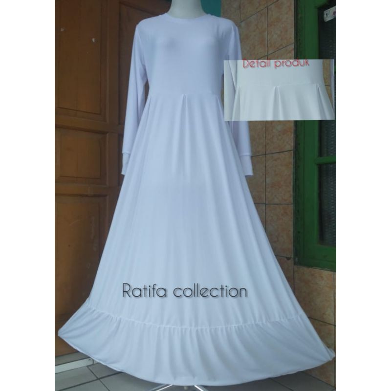 Gamis Jersey/Kerut Bawah All Size Fit to XL/By&quot;Ratifa collection&quot;