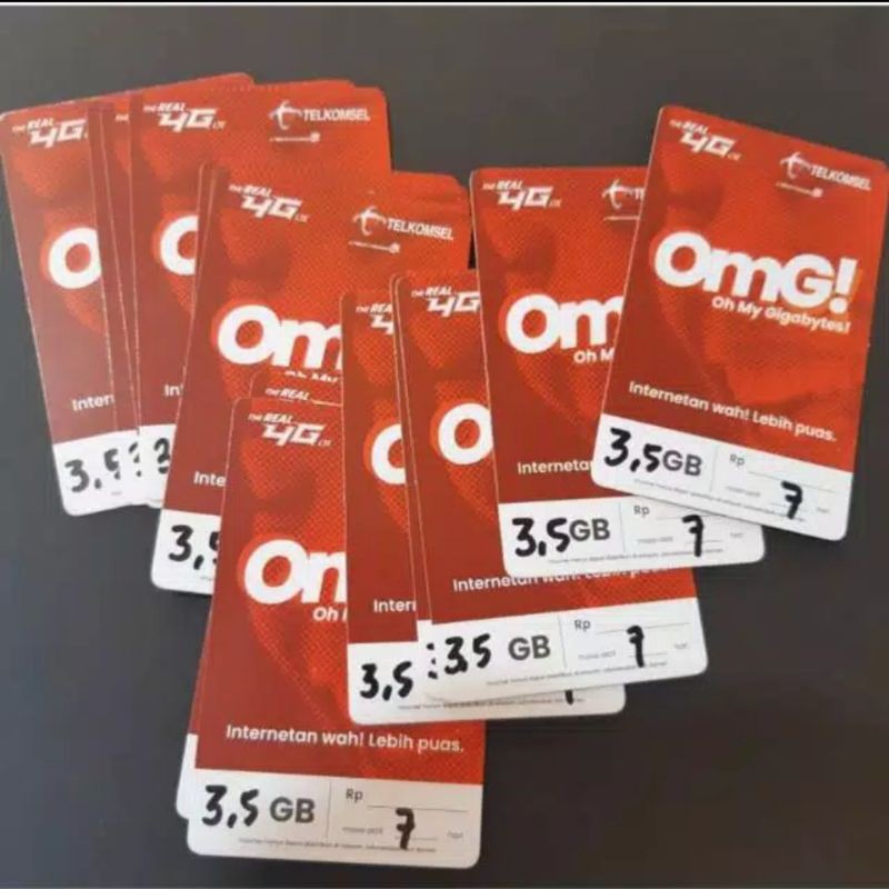 VOUCHER TELKOMSEL 3,5GB 7Hari