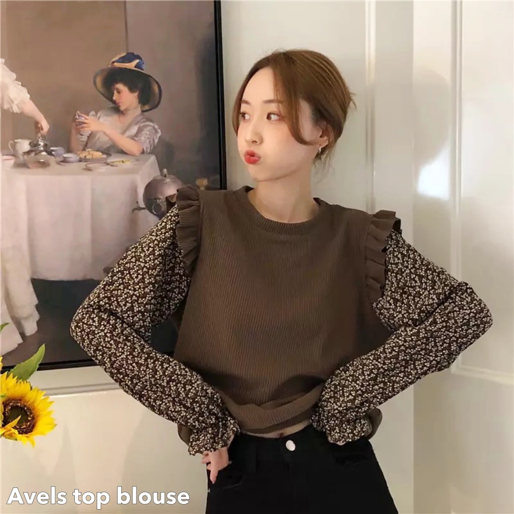 Avels top blouse -Thejanclothes