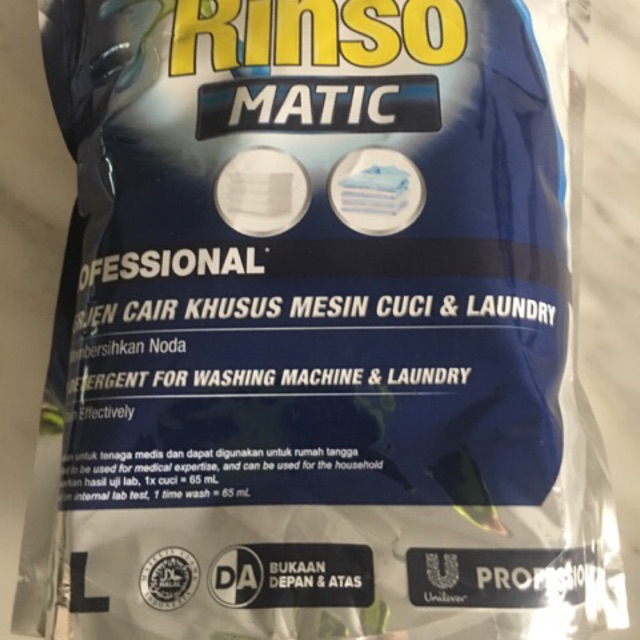 Rinso cair matic bukaan depan