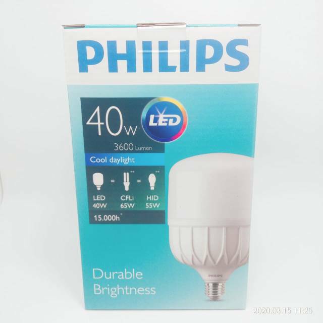 Lampu Philips LED TForce 40W 40 W 40 Watt 40Watt - Putih cooldaylight