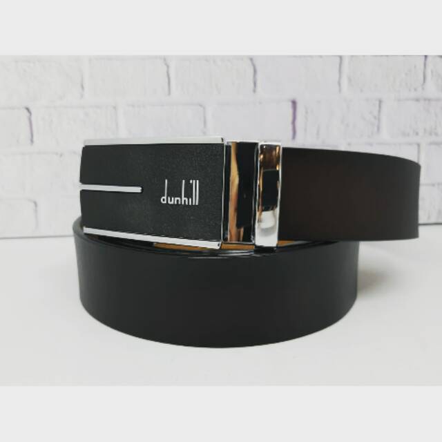 ikat pinggang rel pria kulit asli Dunhill 5002