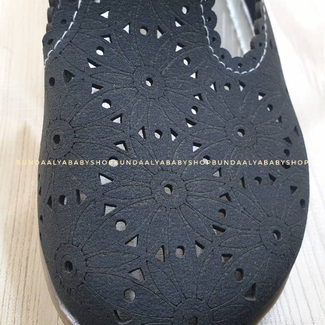 Sepatu Wanita Formal HITAM - Sepatu Dewasa - Sepatu Cewek - Sepatu Velcro - Sepatu Wanita Kerja