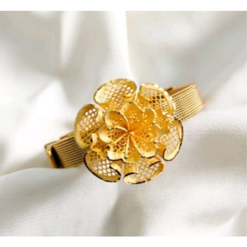 Acc Gelang Charm Emas Bunga Kadar 375