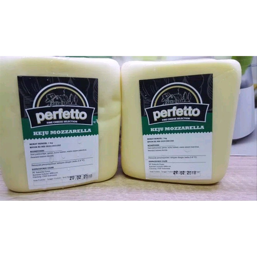 

Keju mozarella perfetto 1kg Terlaris