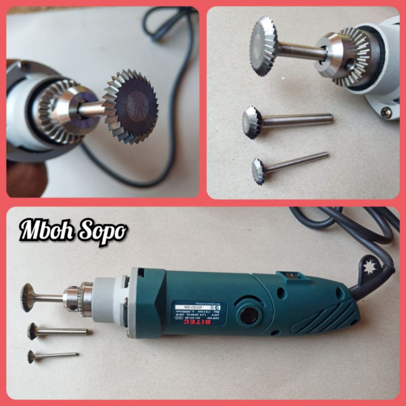 Alat bonsai, Sepaket mesin bor jin plus 3 Mata bor jin