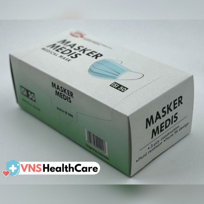 masker medis MBC 3 ply isi 50 masker , Asli Produk Indonesia, Ada Kemenkes