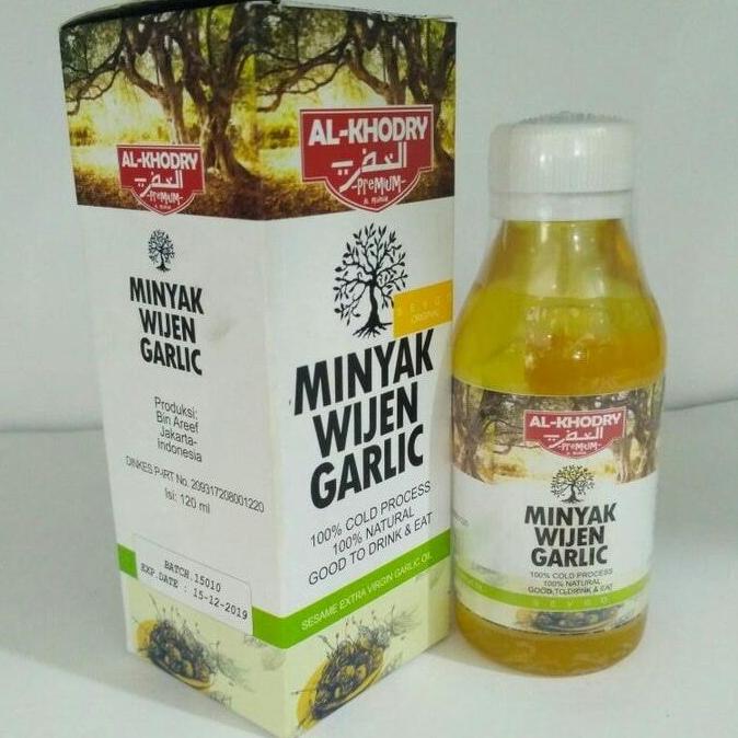 

Minyak Wijen+Garlic (Bawang putih) Al Khodry - Netto 120 ML