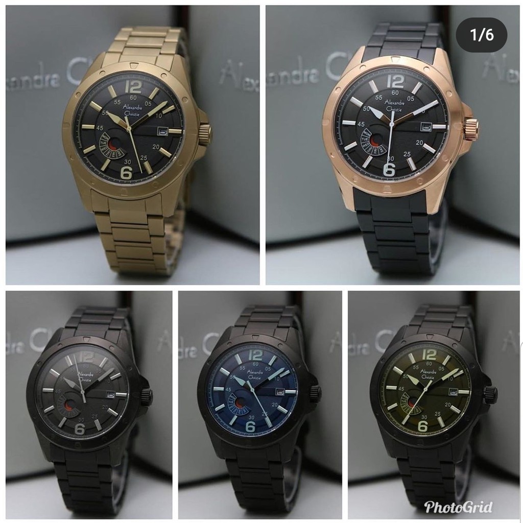 Alexandre Christie Ac 6536 Jam Tangan Pria Original