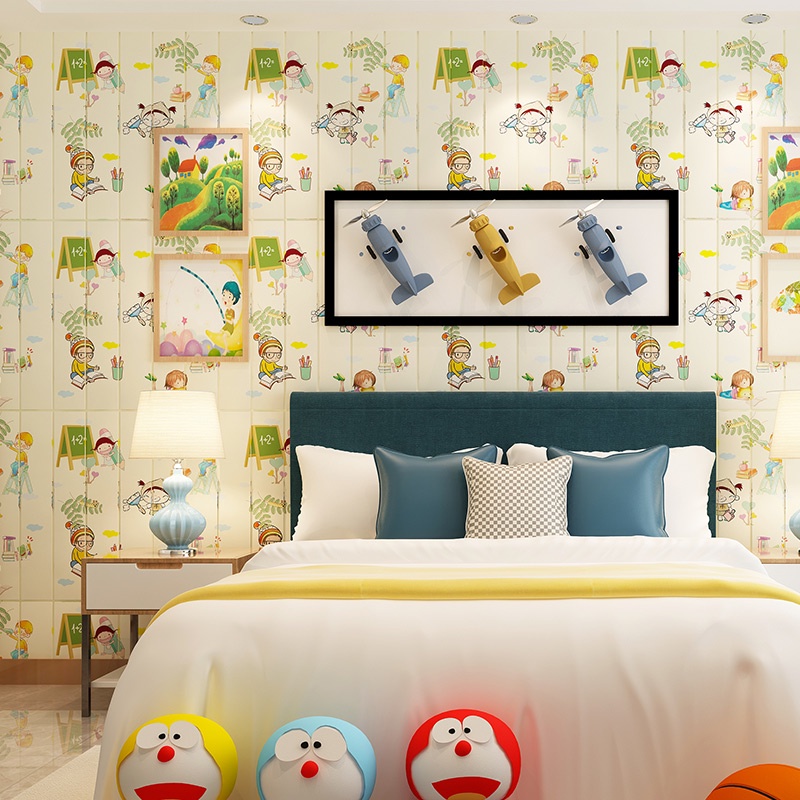 Wallfoam 3D stiker dinding 70cm x70cm tebal timbul motif anak salur klasik dan diamond