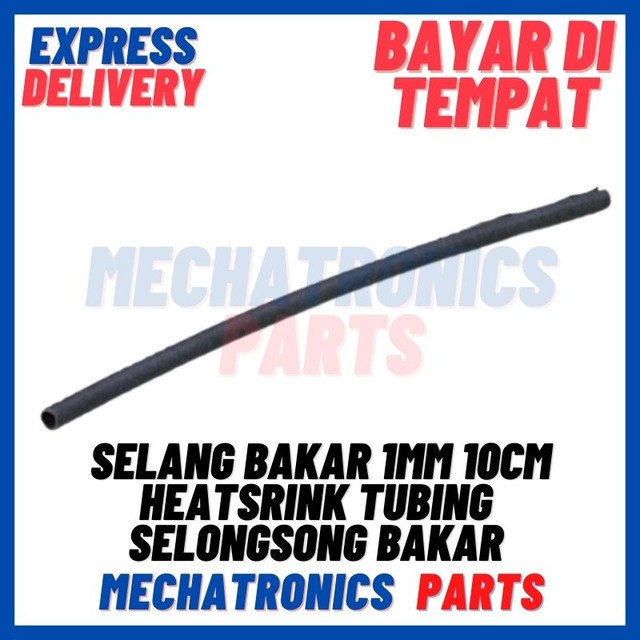 [DEV-9288] SELANG BAKAR 1MM 10CM HEATSRINK TUBING SELONGSONG BAKAR 1MM 10CM